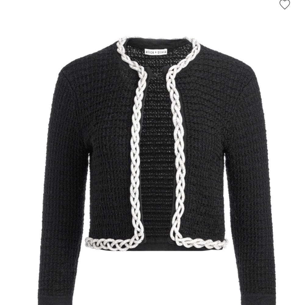 COPY - Alice + Olivia Akira crystal embellished cardigan